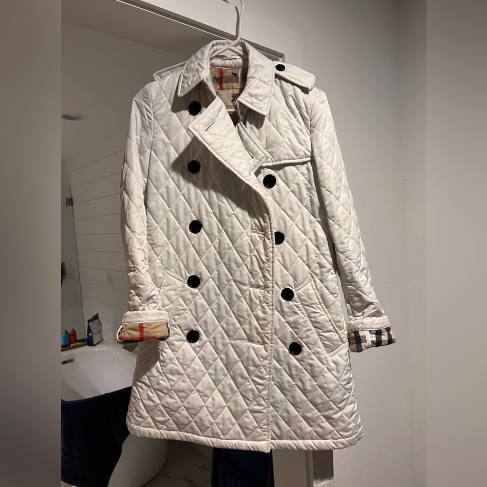 Burberry Quilted Peacoat size 8